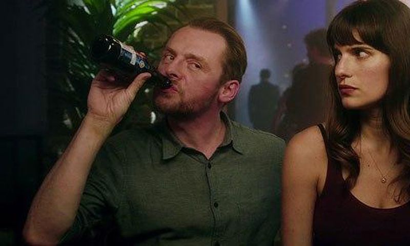 Simon Pegg  and Lake Bell in "Man Up" movie