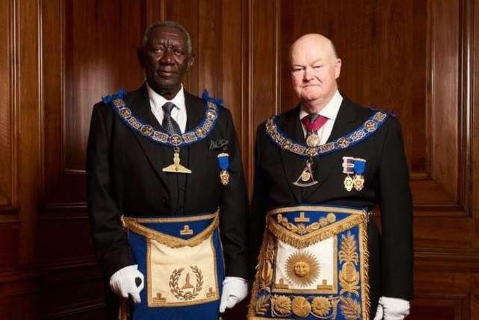 Former president John Kufuor, a member of  Freemason