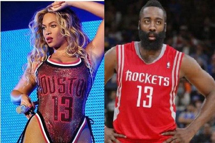 Beyonce gets love from James Harden over No. 13 jersey