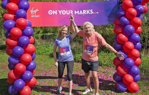 Branson and New Virgin Sport CEO, Mary Wittenberg