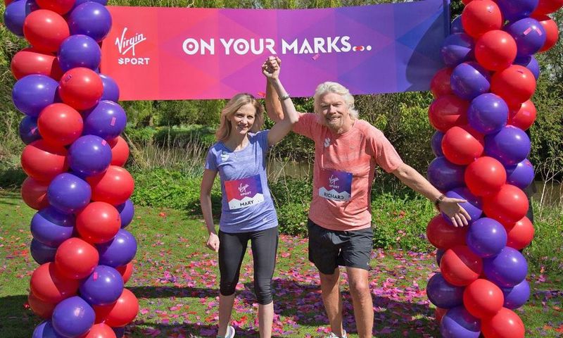 Branson and New Virgin Sport CEO, Mary Wittenberg