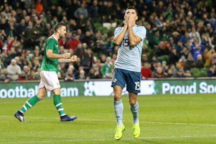 Jordan Jones (R, pictured November 2018) is set to join the Rangers in the 2020 season after signing a pre-contract