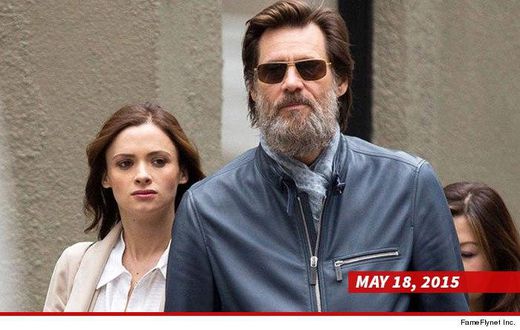 Jim Carrey and Cathriona White in May 2015