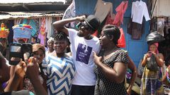 Kwaw Kese meets fans at Rawlings Park
