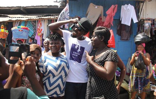 Kwaw Kese meets fans at Rawlings Park
