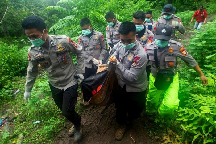 Gowa district, pictured here, was the worst hit with at least 45 people found dead