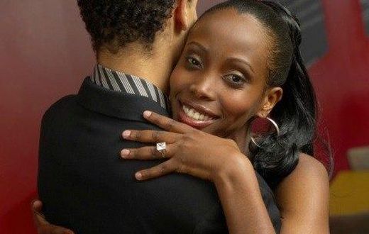 Engaged couple