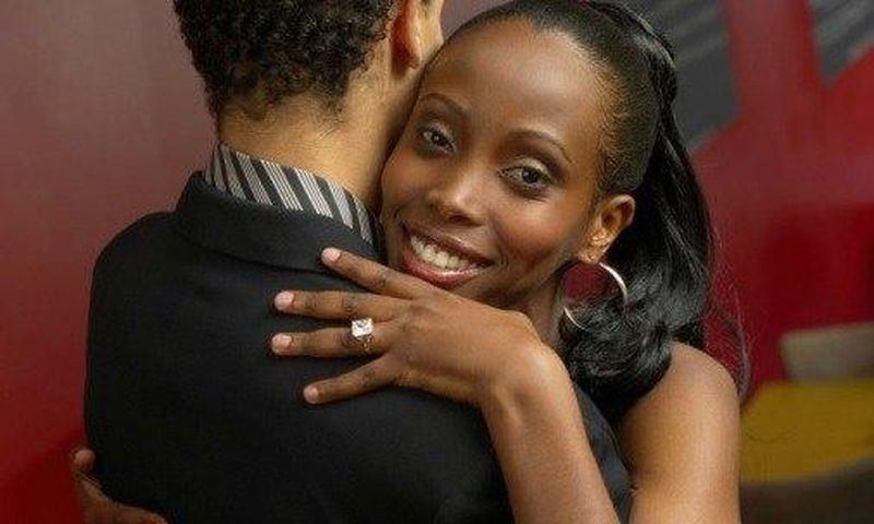 Engaged couple