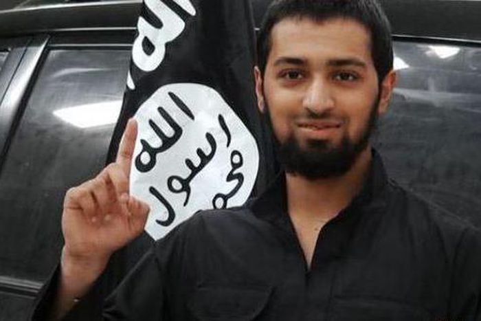 ISIS media posted images of a boy the group called Abu Yousef al Britani, in one picture, the teen known as Talha Asmal back in England raises his index finger