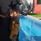Annie Idibia shows off bikini body