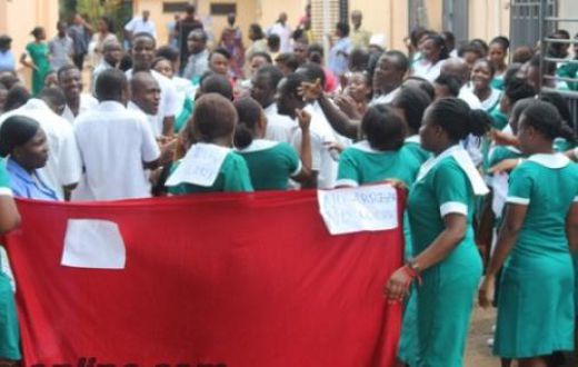 Striking psychiatric nurses