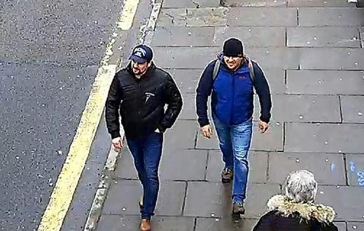 EU foreign ministers will formally sign off on restrictive measures against one entity and nine individuals, including the two men (pictured March 2018) accused of poisoning former Russian spy Sergei Skripal and his daughter in Salisbury, England