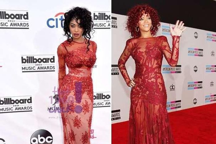 Dencia has sampled Rihanna's song, and fails to acknowledge it in her press release.