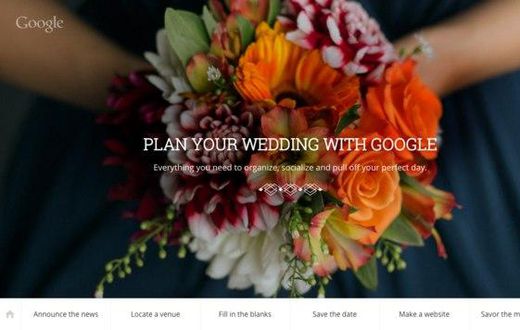 Google's wedding planner