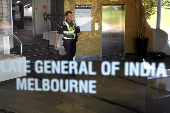 Emergency services raced to a string of diplomatic facilities in Australia that had received packages containing suspected hazardous material