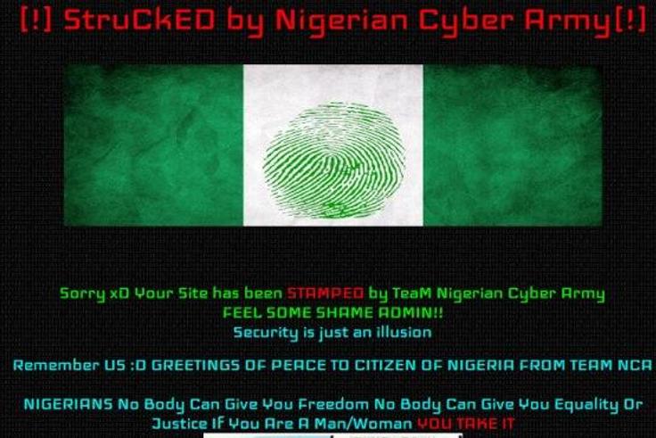 INEC Hacked Website
