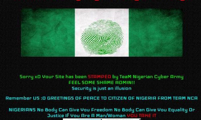 INEC Hacked Website