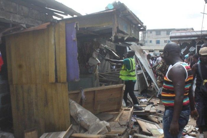 Demolition at Bukom by AMA