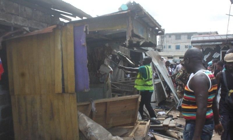 Demolition at Bukom by AMA