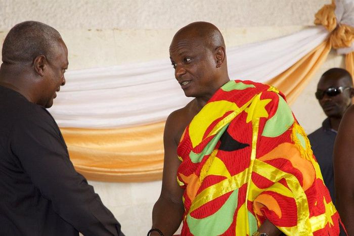 President John Mahama and Togbe Afede XIV