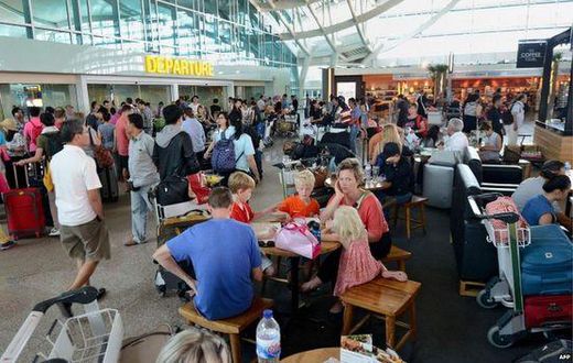 Jetstar and Virgin Australia have cancelled flights out of Bali's Denpasar airport