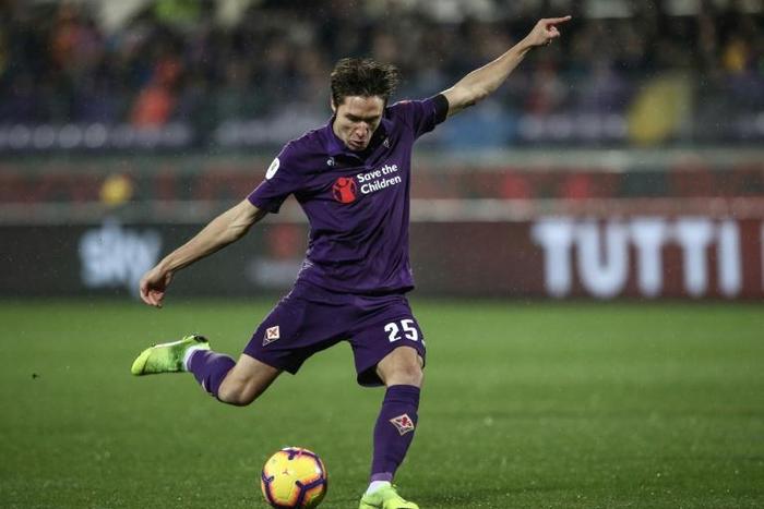 Fiorentina's Federico Chiesa scored a first-half brace.