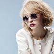 Lily-Rose Depp for Chanel Fall/Winter 2015 pearl eyewear collection