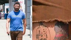 Shia LaBeouf tattoos Tupac Shakur on his left thigh