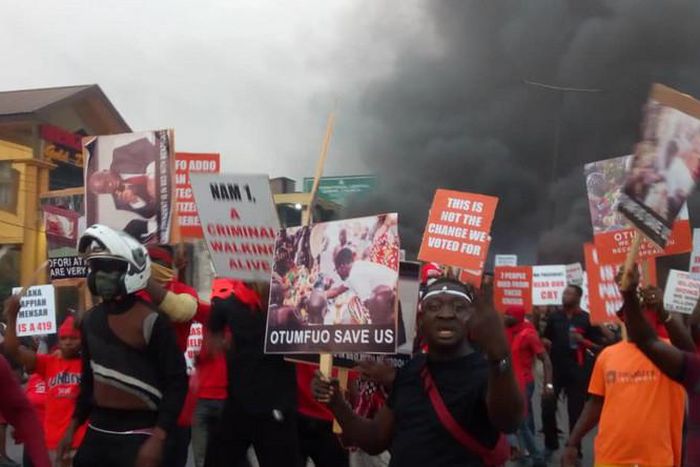 Menzgold customers have been protesting over the locked up investments