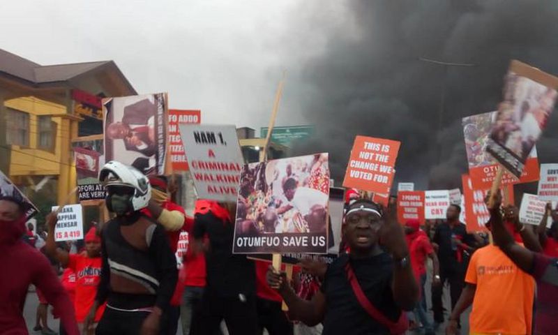 Menzgold customers have been protesting over the locked up investments