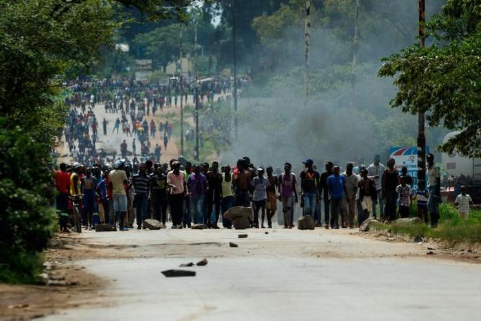 Nationwide demonstrations erupted after Zimbabwe's president announced that fuel prices were being more than doubled