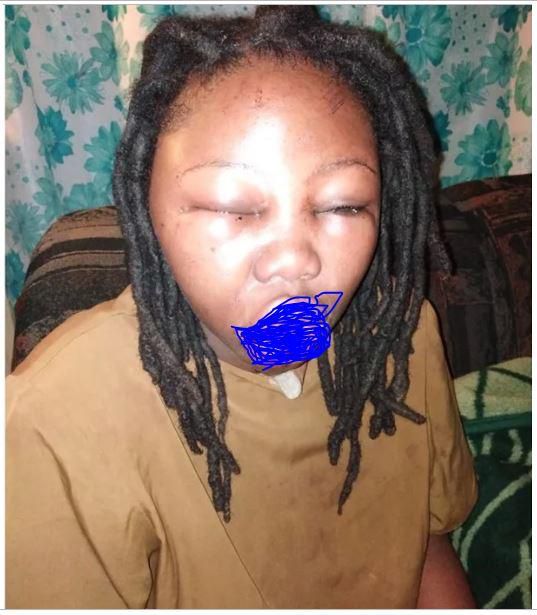 Beautiful actress brutalised by lover for kissing another man in a play