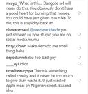 Instagram comments
