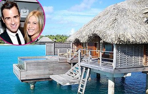 Jennifer and Justin's honeymoon spot in Bora Bora
