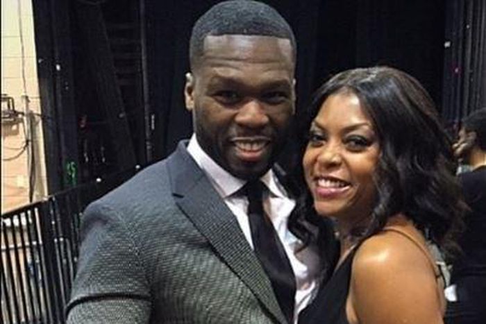 50 Cent and Taraji P. Henson at Billboard Music Awards 2015