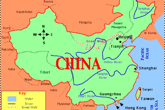 map of China