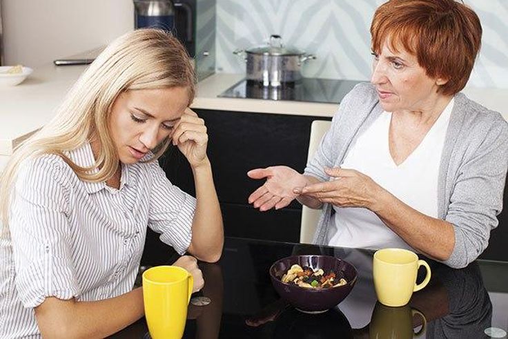 Mother advising her daughter
