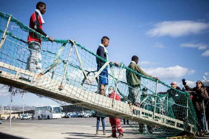 Officials boarded the ship on Thursday after it disembarked 47 migrants rescued in the Mediterranean