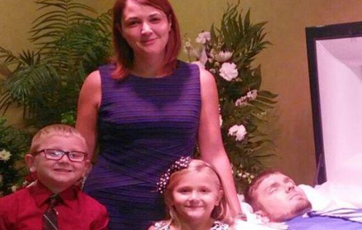 Mum, Eva Holland  uses picture with dead husband to warn against drugs
