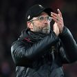 Keep the faith: Liverpool manager Jurgen Klopp applauds supporters following the Premier League leaders 1-1 draw with Leicester at Anfield