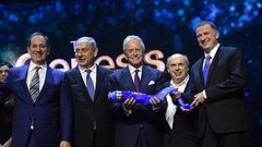 Michael Douglas received $1million Genesis Prize from Israeli PM, Benjamin Netanyahu