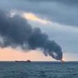 Up to 20 people are presumed dead off Russia-annexed Crimea after a fire engulfed two ships sailing under the Tanzanian flag