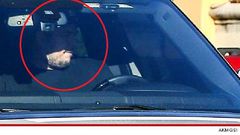Rob Kardashian leaving Calabasas home