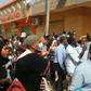 People chanting and shouting during a protest on January 17, 2019 calling for the resignation of the Sudanese President Omar al-Bashir in the capital Khartoum