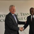 President John Dramani Mahama with Jeff Immelt