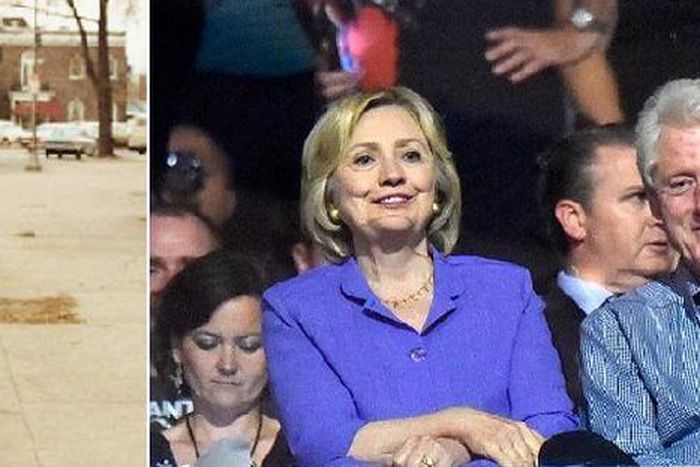 Bill and Hillary Clinton then and now