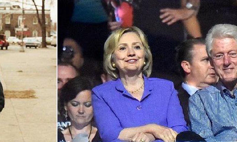 Bill and Hillary Clinton then and now
