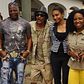Area father, Charly Boy with Majek Fashek and friends