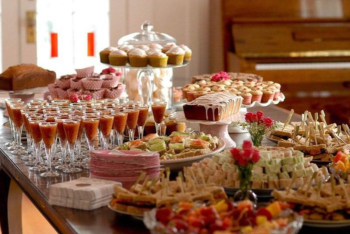 A wedding buffet