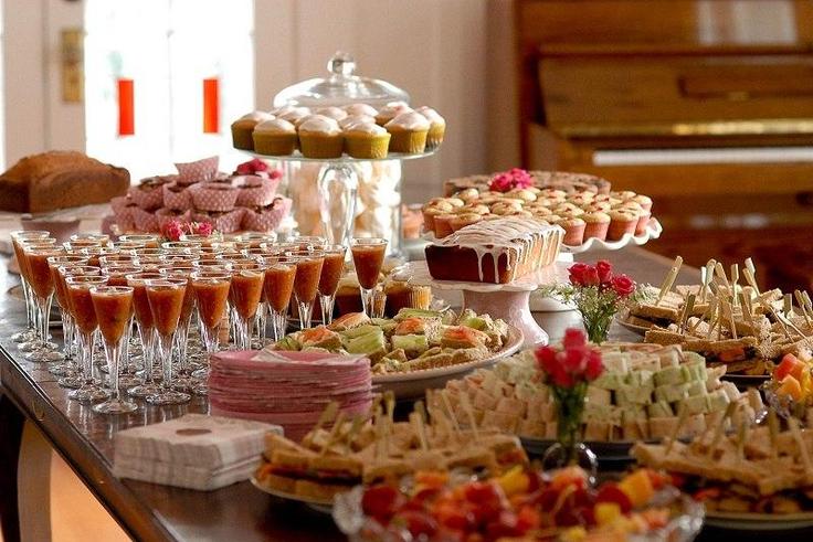 A wedding buffet